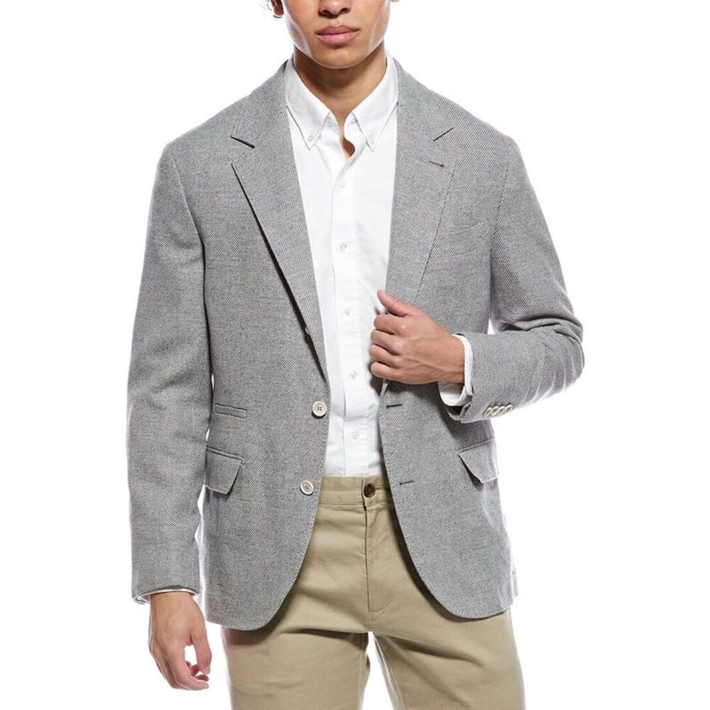 Brunello Cucinelli Mens  Wool-Blend Jacket